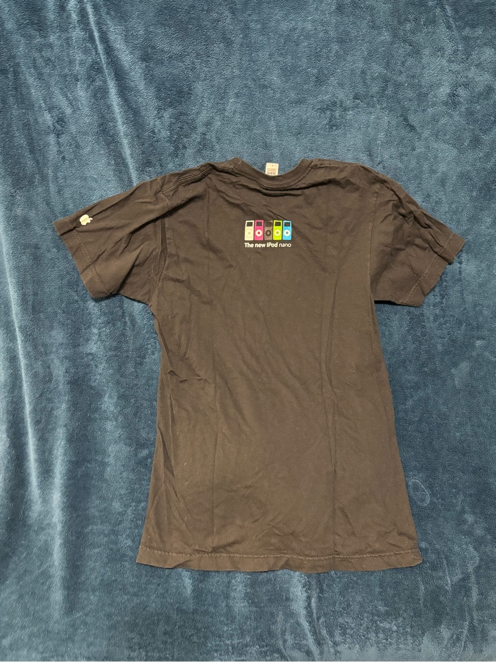 Apple Black Tee with Colorful iPod Nano Icons